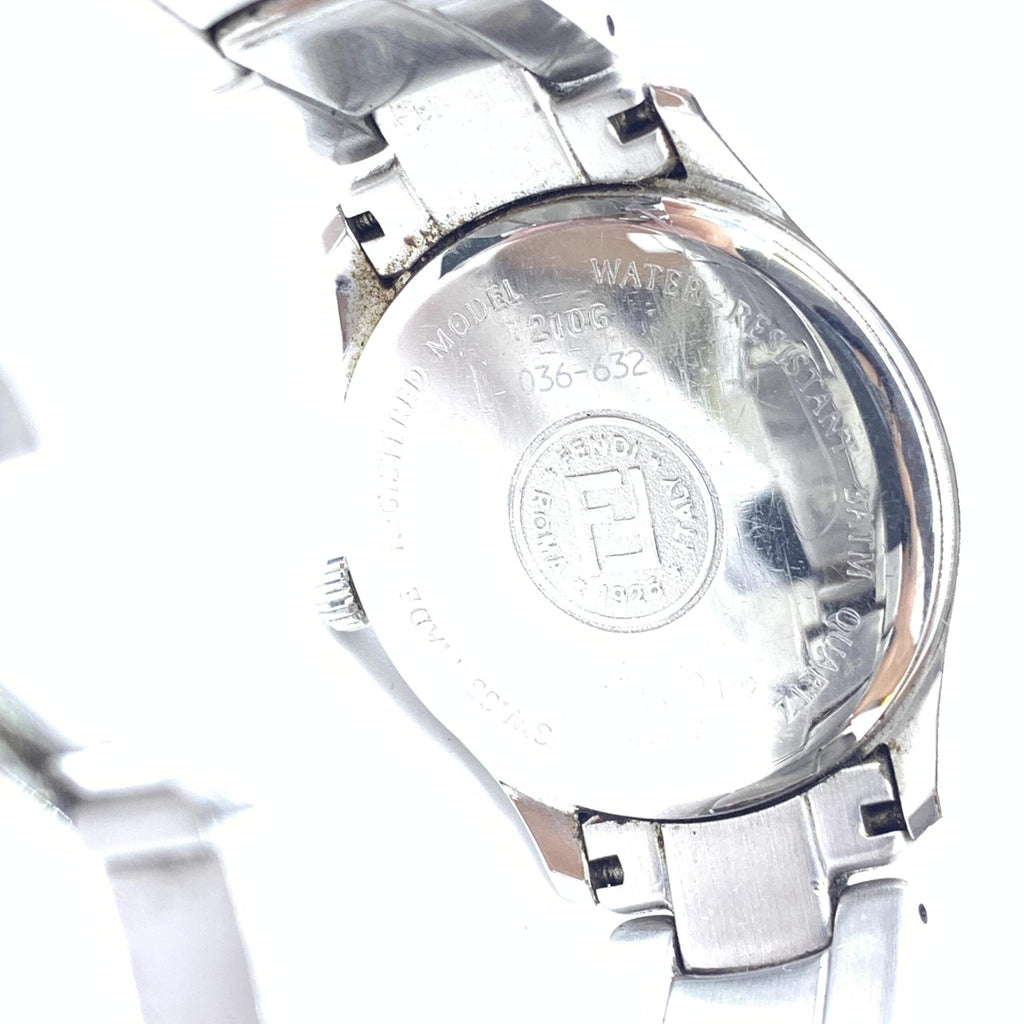 Fendi Pink Champagne Dial Quartz Watch, Stainless Steel Fendi