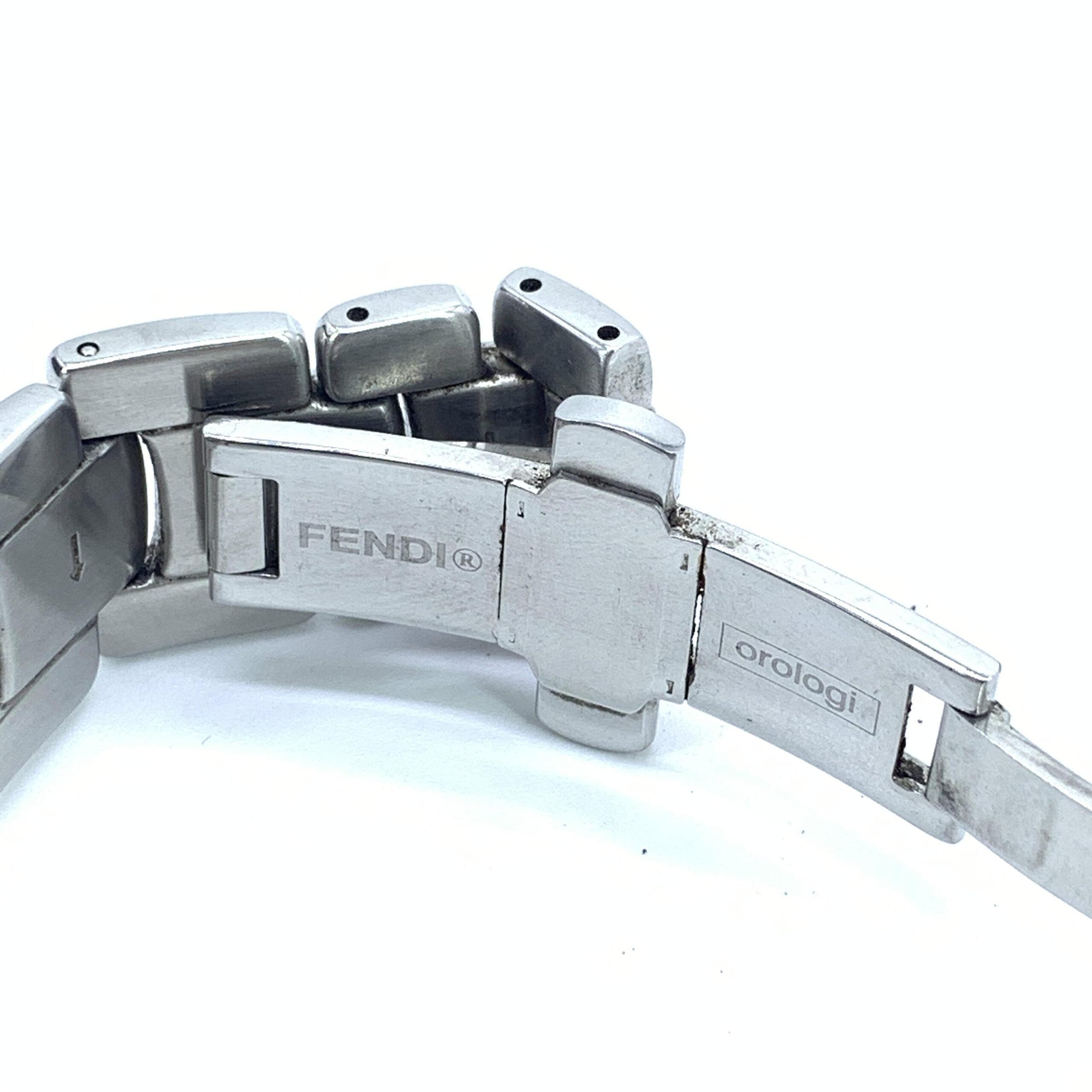 Fendi Pink Champagne Dial Quartz Watch, Stainless Steel Fendi