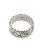 Louis Vuitton Silver-Tone Monogram Band Ring Louis Vuitton