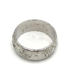 Louis Vuitton Silver-Tone Monogram Band Ring Louis Vuitton