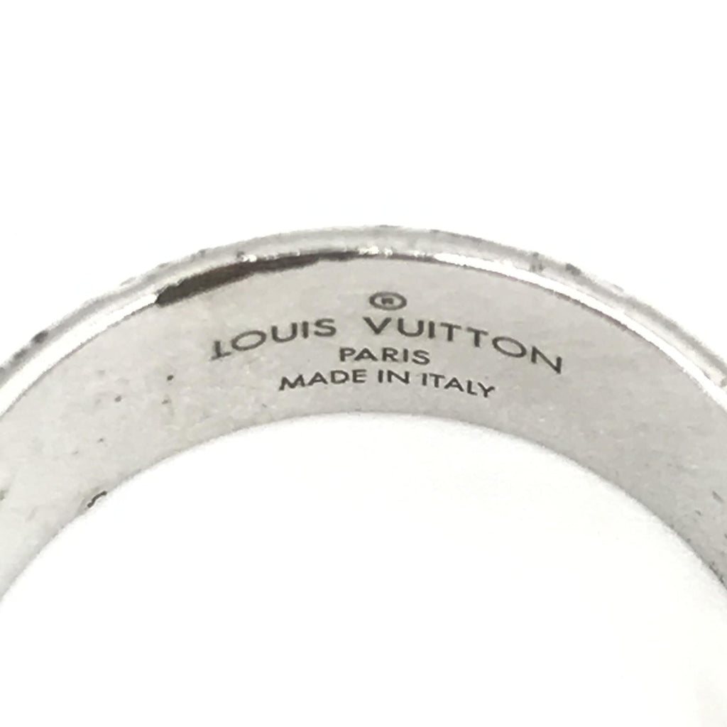 Louis Vuitton Silver-Tone Monogram Band Ring Louis Vuitton