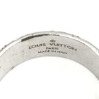 Louis Vuitton Silver-Tone Monogram Band Ring Louis Vuitton