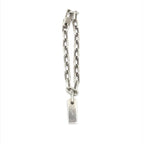 Gucci Sterling Silver Logo Plate Chain Bracelet Gucci