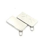 Hermès Silver Tone Half Sun Pendant Set Hermès