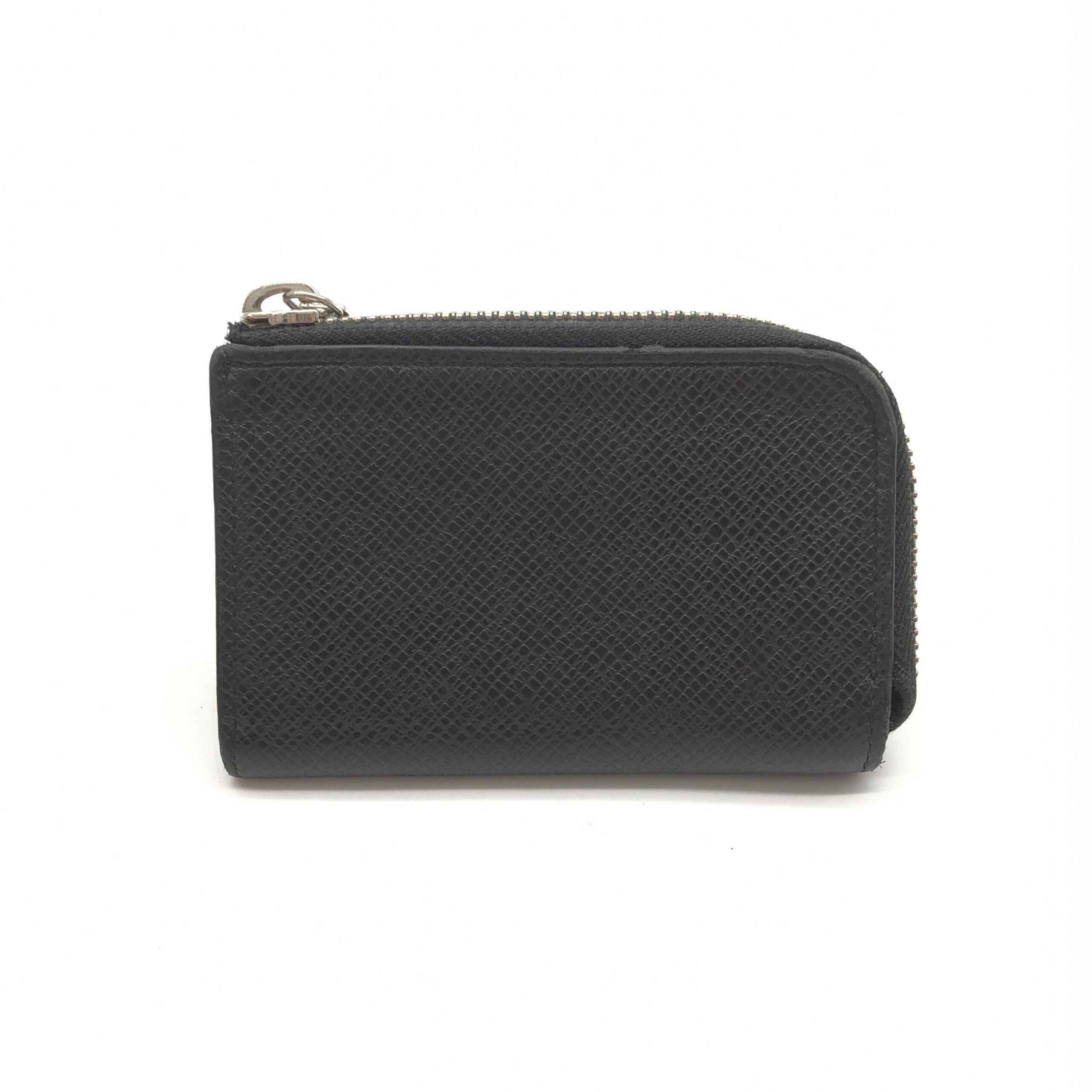 Louis Vuitton Taiga Zippy Coin Purse In Black Louis Vuitton