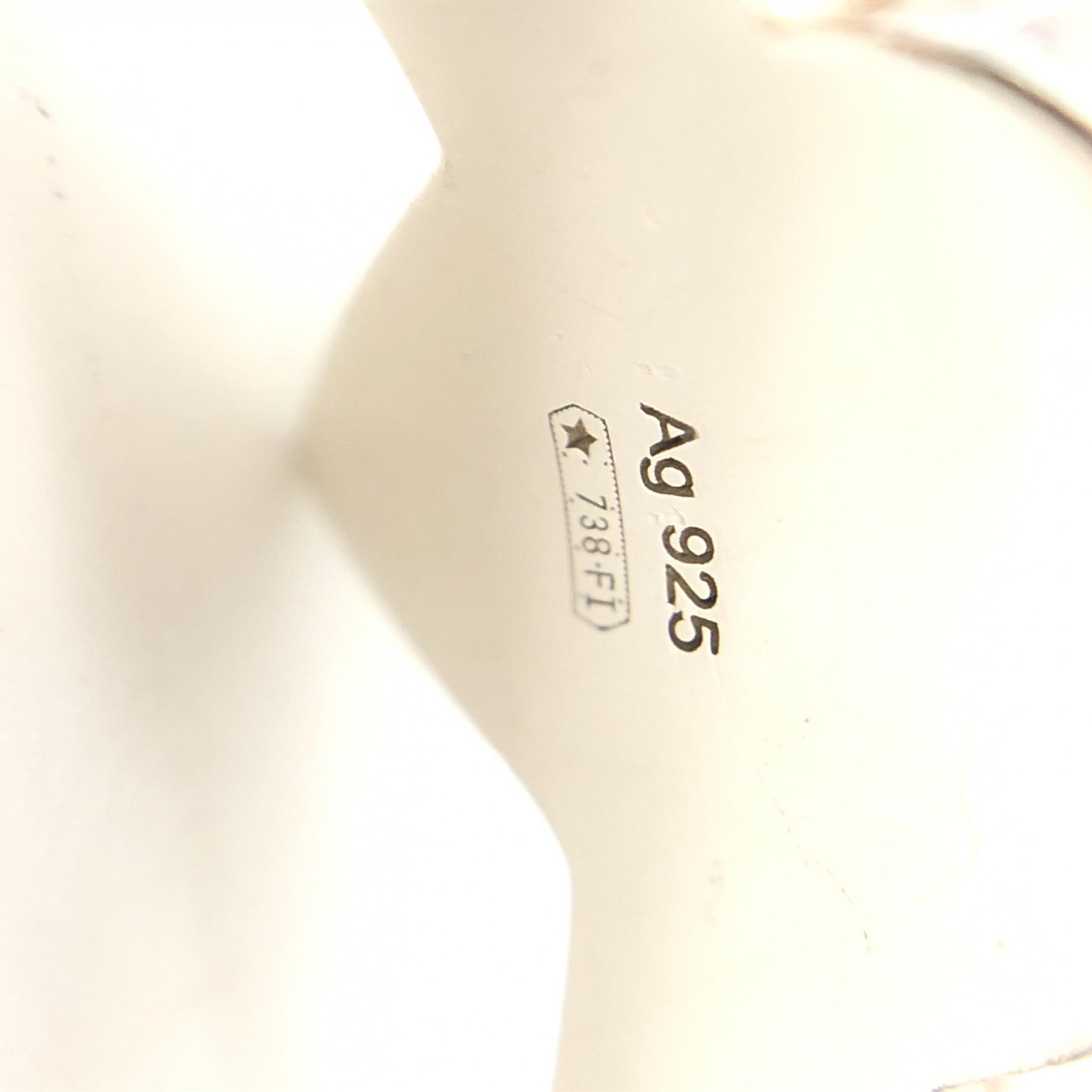 Gucci Sterling Silver Heart Trademark Ring, US Size 5.5 Gucci