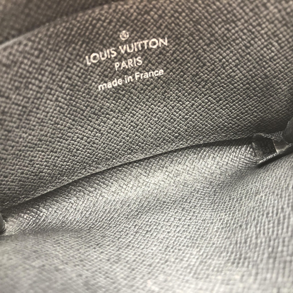 Louis Vuitton Taiga Zippy Coin Purse In Black Louis Vuitton