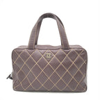 Chanel Wild Stitch Handbag Mini Boston Red Chanel