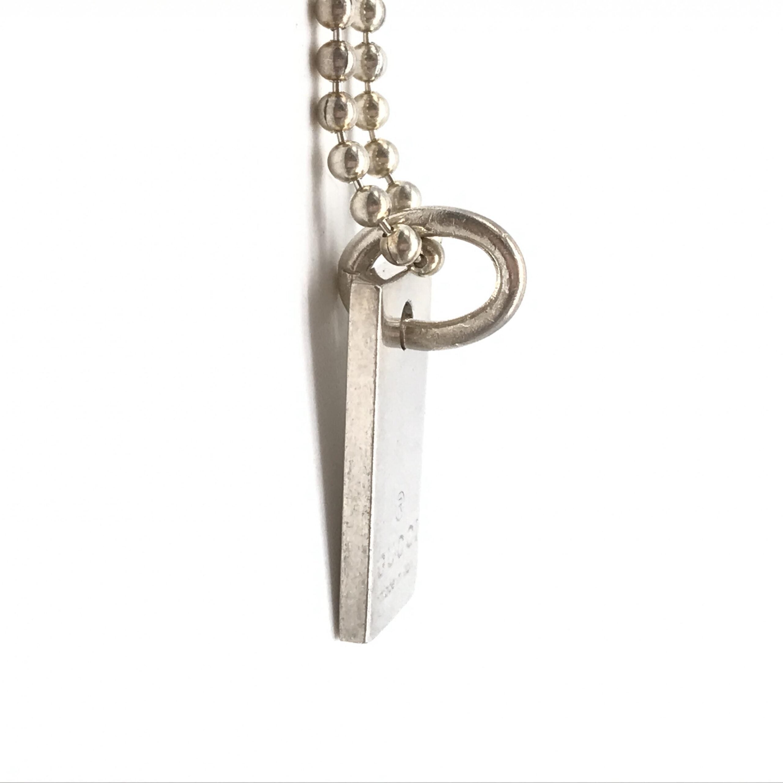 925 Sterling Silver Gucci Necklace Gucci