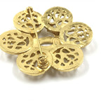 Chanel Costume Jewlery Vintage Brooch Coco Medallian Chanel