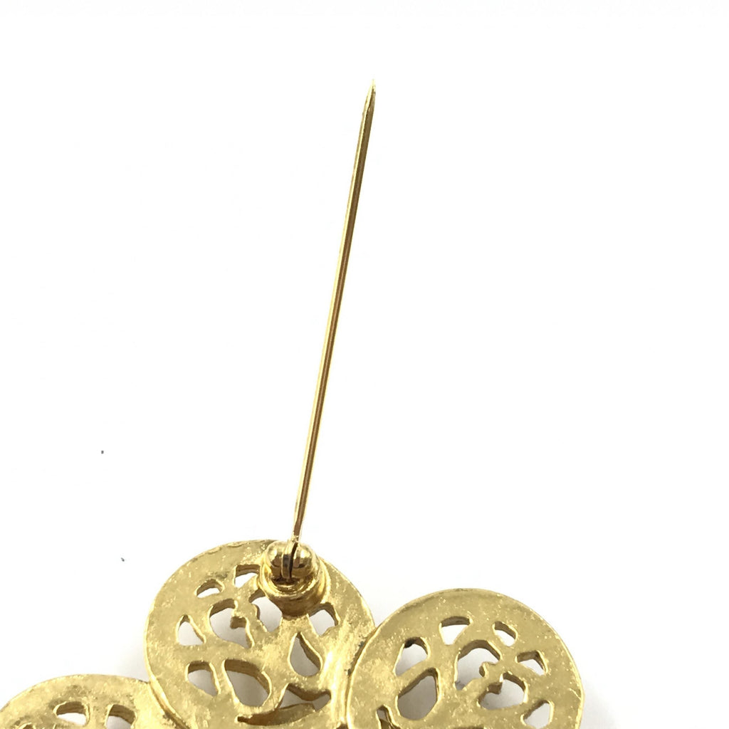Chanel Costume Jewlery Vintage Brooch Coco Medallian Chanel