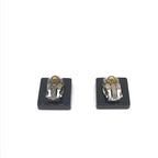 Chanel Coco Mark Square Clip-On Earrings Chanel