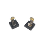 Chanel Coco Mark Square Clip-On Earrings Chanel