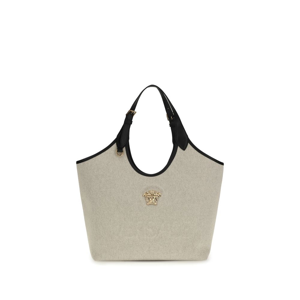 Versace Beige Cotton Shoulder Bag Versace