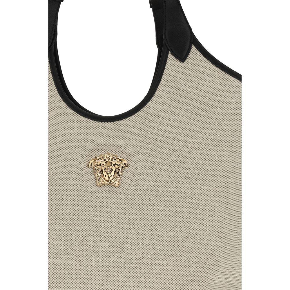Versace Beige Cotton Shoulder Bag Versace