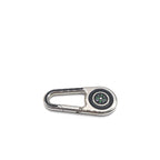 Fendi Silver Metal Compass Charm Keychain Fendi