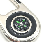Fendi Silver Metal Compass Charm Keychain Fendi