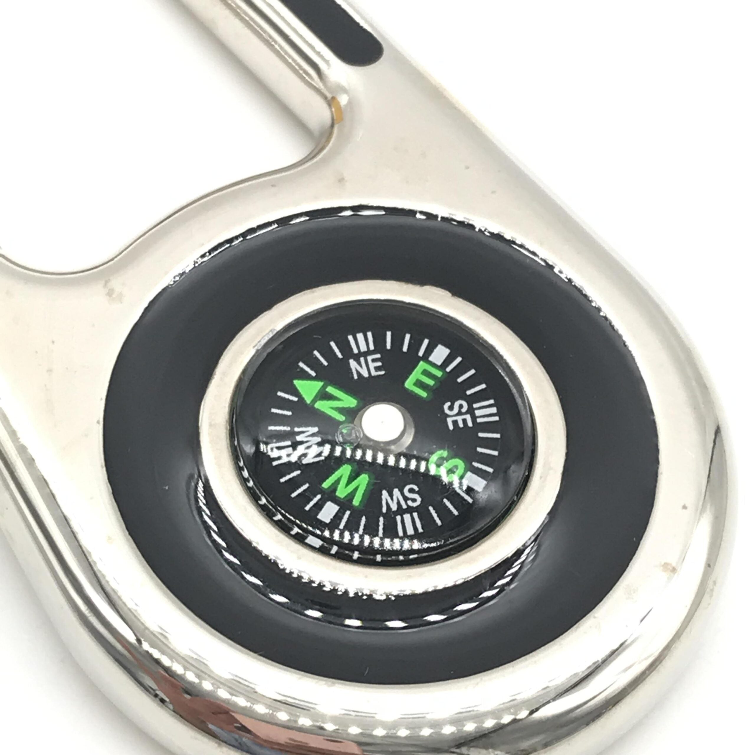 Fendi Silver Metal Compass Charm Keychain Fendi