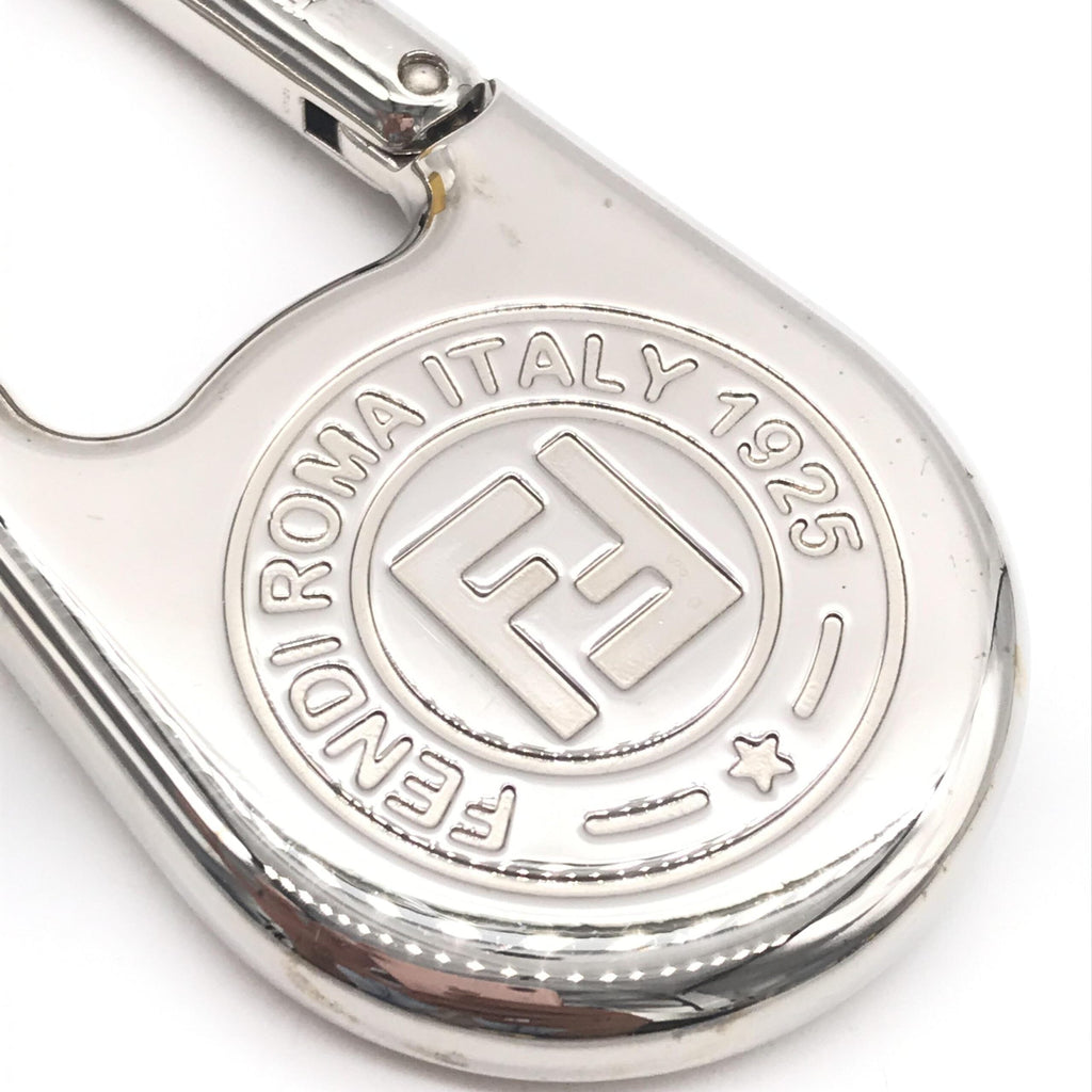 Fendi Silver Metal Compass Charm Keychain Fendi