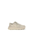 Prada Beige Calf Leather Bos Taurus Athletic Sneakers Prada