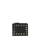 Valentino Garavani Black Calf Leather Bos Taurus Wallet Valentino Garavani
