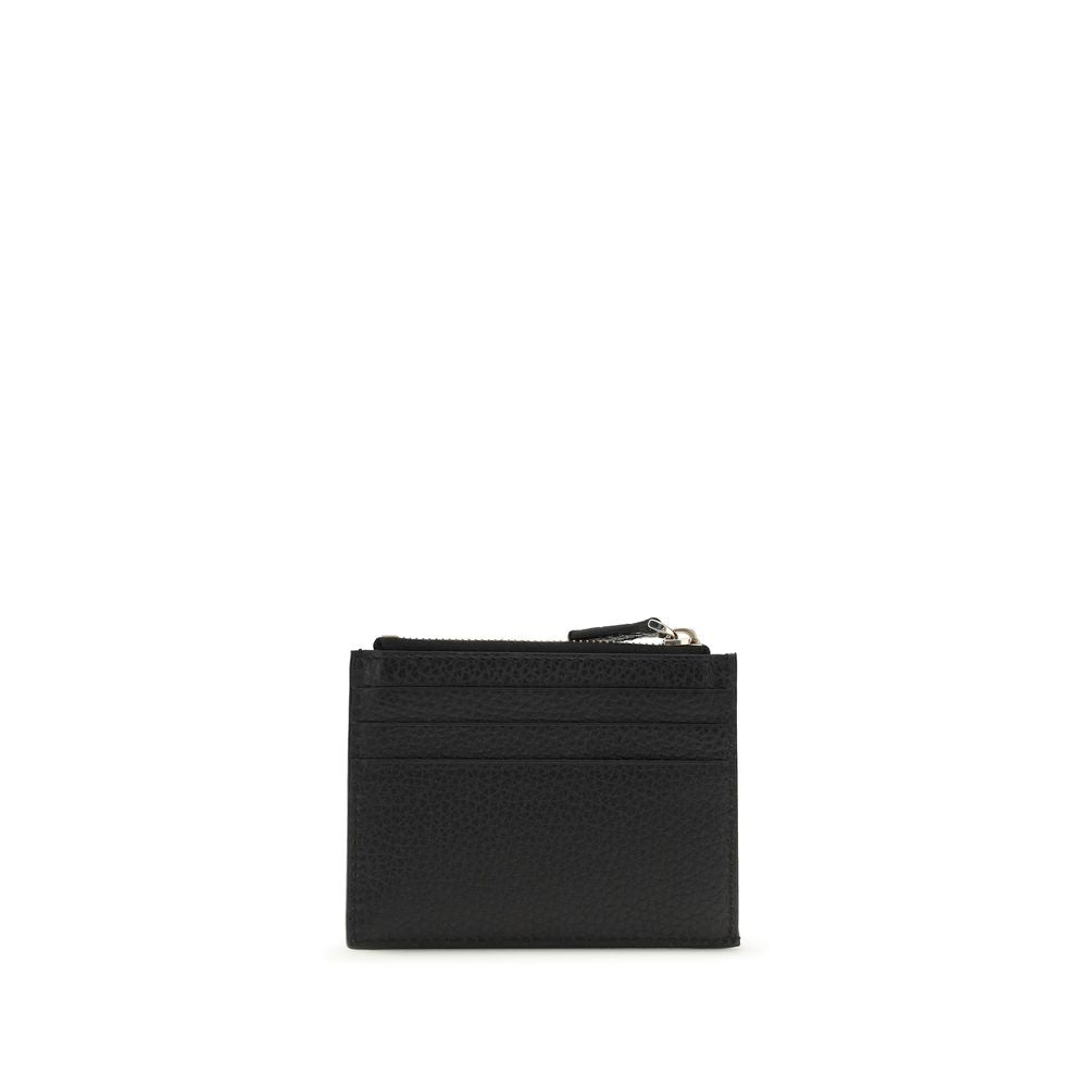 Valentino Garavani Black Calf Leather Bos Taurus Wallet Valentino Garavani