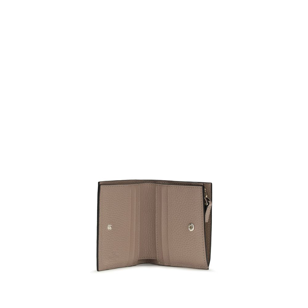 Valentino Garavani Gray Lamb Ovis Aries Aries Wallet Valentino Garavani