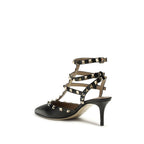 Valentino Garavani Black Calf Leather Bos Taurus High Heel Pumps Valentino Garavani