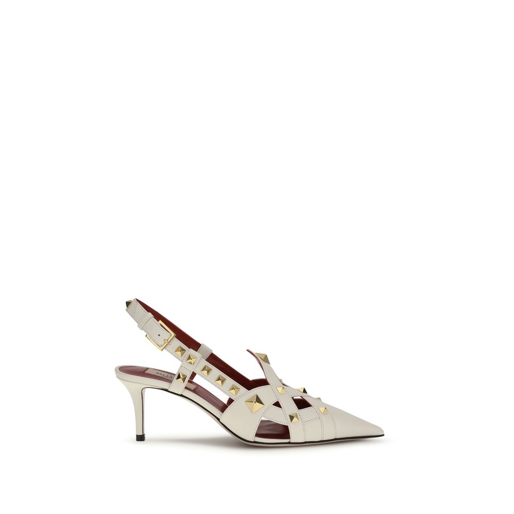 Valentino Garavani Beige Goatskin High Heel Pumps Valentino Garavani