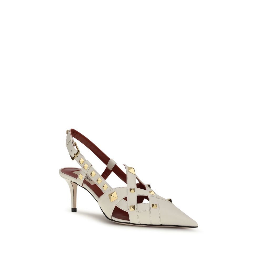 Valentino Garavani Beige Goatskin High Heel Pumps Valentino Garavani