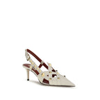 Valentino Garavani Beige Goatskin High Heel Pumps Valentino Garavani