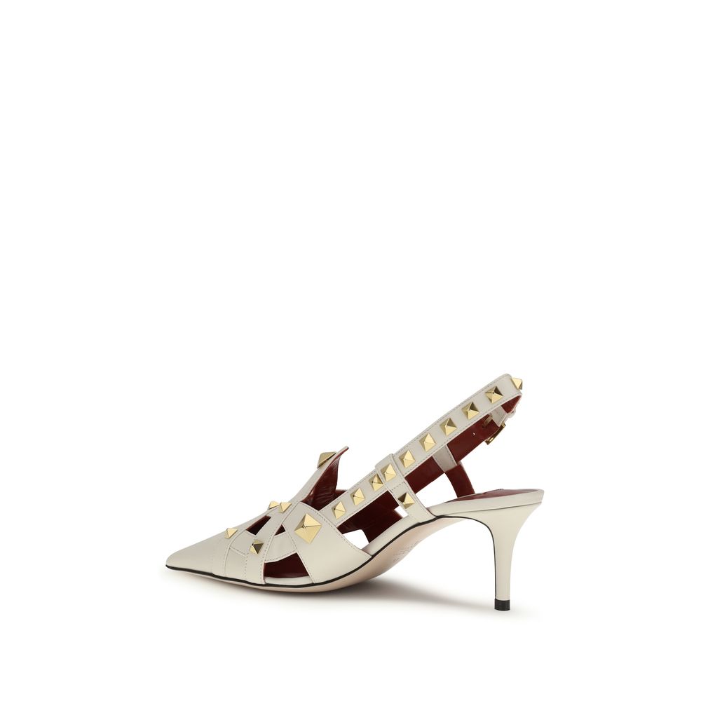 Valentino Garavani Beige Goatskin High Heel Pumps Valentino Garavani