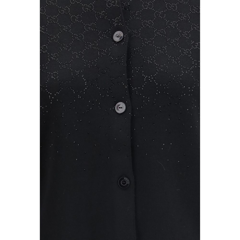 Gucci Black Wool Cardigan Gucci
