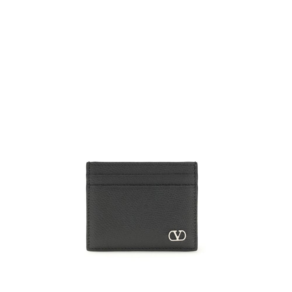 Valentino Garavani Black Calf Leather Bos Taurus Wallet Valentino Garavani