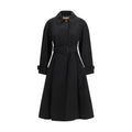 Burberry Black Cotton Trench Coat Burberry
