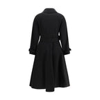 Burberry Black Cotton Trench Coat Burberry