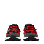 Versace Gray Leather Chunky Sneakers Versace