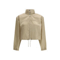 Prada Beige Recycled Polyamide Shell Jacket Prada