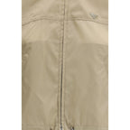 Prada Beige Recycled Polyamide Shell Jacket Prada