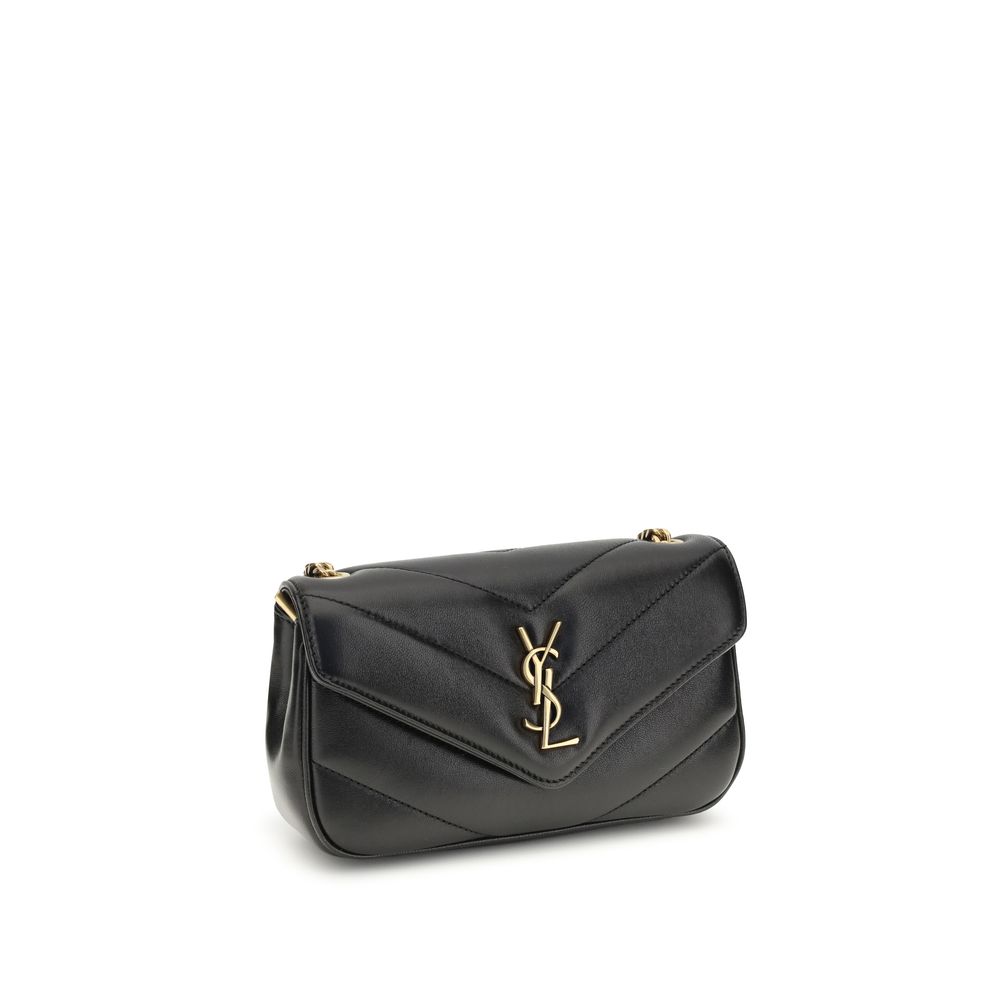 Saint Laurent Black Lamb Ovis Aries Aries Shoulder Bag Saint Laurent