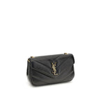 Saint Laurent Black Lamb Ovis Aries Aries Shoulder Bag Saint Laurent