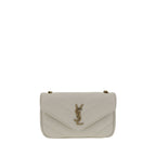 Saint Laurent White Lamb Ovis Aries Aries Shoulder Bag Saint Laurent