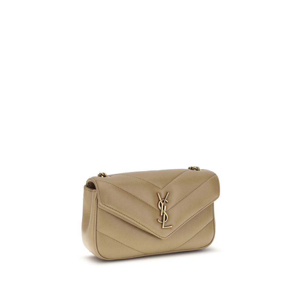 Saint Laurent Beige Lamb Ovis Aries Aries Shoulder Bag Saint Laurent