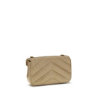 Saint Laurent Beige Lamb Ovis Aries Aries Shoulder Bag Saint Laurent