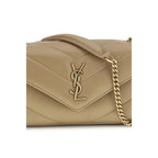 Saint Laurent Beige Lamb Ovis Aries Aries Shoulder Bag Saint Laurent