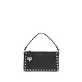 Valentino Garavani Black Calf Leather Bos Taurus Shoulder Bag Valentino Garavani
