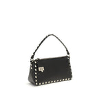 Valentino Garavani Black Calf Leather Bos Taurus Shoulder Bag Valentino Garavani