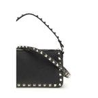 Valentino Garavani Black Calf Leather Bos Taurus Shoulder Bag Valentino Garavani