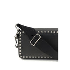 Valentino Garavani Black Calf Leather Bos Taurus Shoulder Bag Valentino Garavani