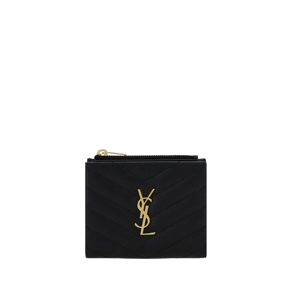 Saint Laurent Black Calf Leather Bos Taurus Wallet Saint Laurent